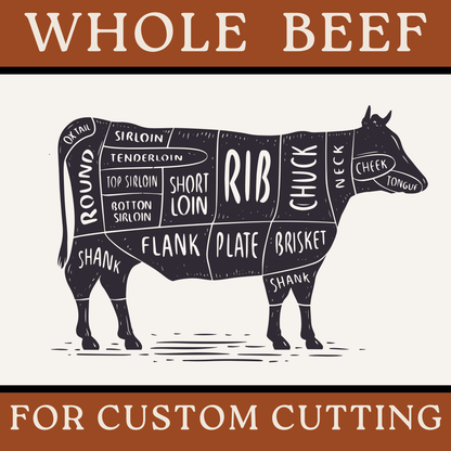 WHOLE BEEF Cut & Packaged Your Way - DEPOSIT ONLY