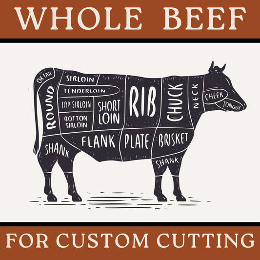 WHOLE BEEF Cut & Packaged Your Way - DEPOSIT ONLY