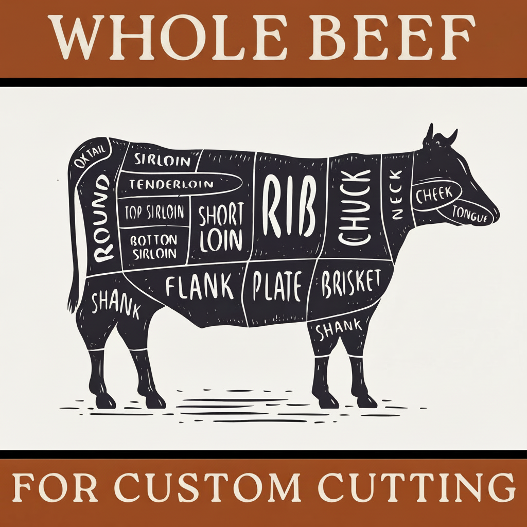 WHOLE BEEF Cut & Packaged Your Way - DEPOSIT ONLY