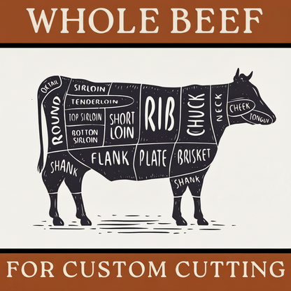 WHOLE BEEF Cut & Packaged Your Way - DEPOSIT ONLY